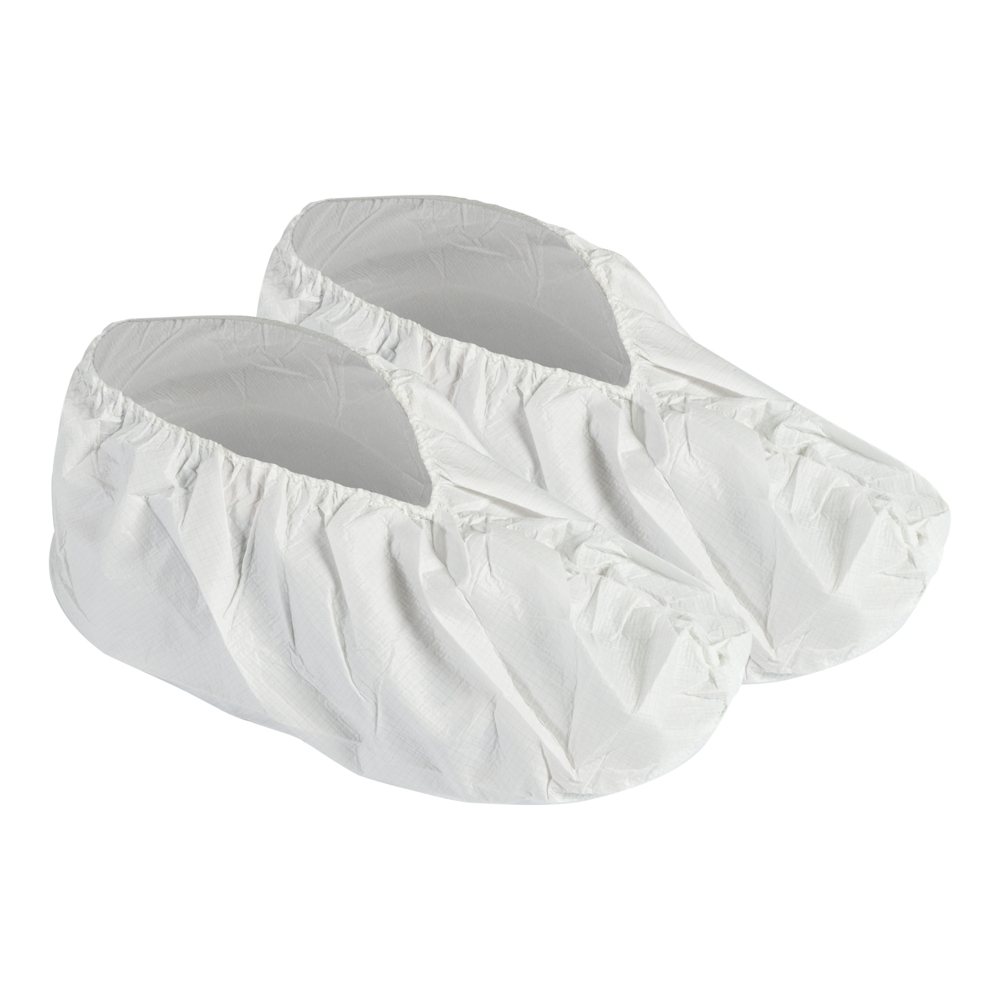 KleenGuard™ A40 Shoe Cover (44492), Large Disposable Shoe Covers, White, (400 Shoe Covers/Case) - 44492