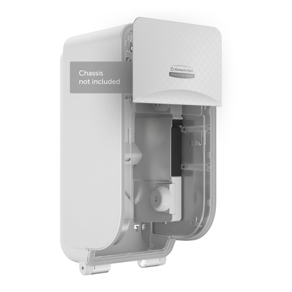 Kimberly-Clark Professional™ ICON™ Faceplate (58771), White Mosaic Design, for Coreless Standard Roll Vertical Toilet Paper Dispensers 2 Roll (Qty 1) - 58771