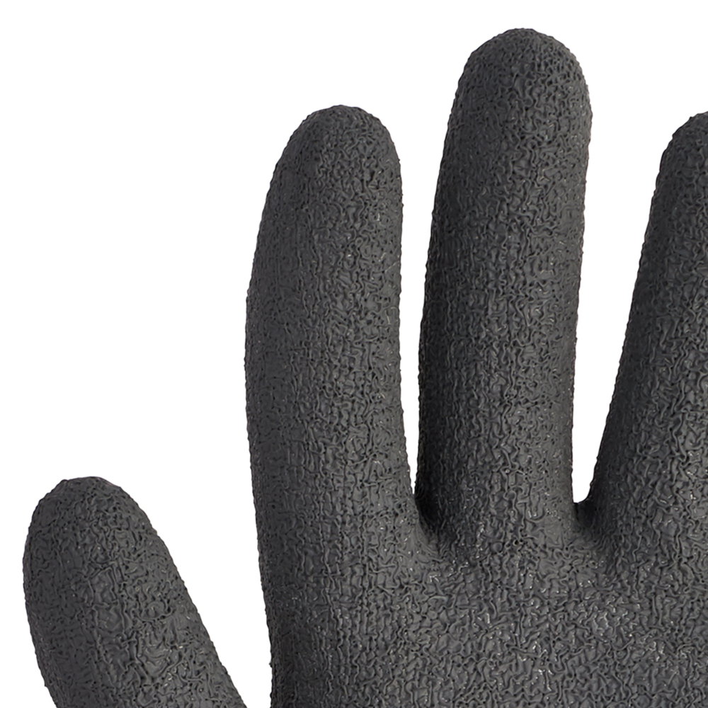 Gants recouverts de latex Kleenguard G40 (97273), noirs et Gris, TG (10), 60 paires/caisse, 5 sacs de 12 paires - 97273