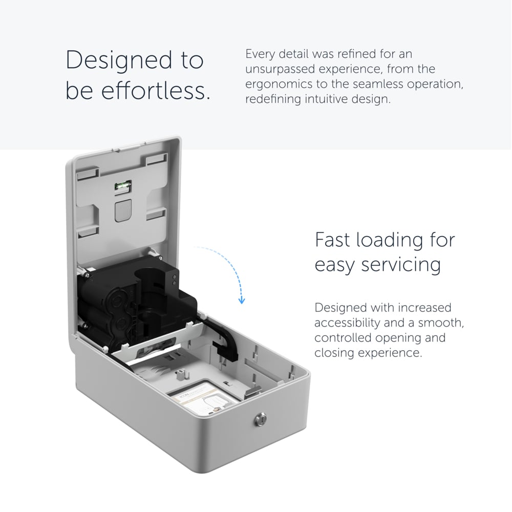 Kimberly-Clark Professional™ ICON™ Automatic Soap and Hand Sanitizer Dispenser (54191), Faceplate Sold Separately, 11.5" x 7.5" x 3.98" (Qty 1) - 54191