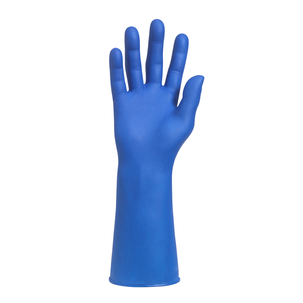 KleenGuard™ G29 Solvent Gloves (49825), Thin-Mil Feel, Highest Dexterity, 12”, Large (9.0), 50 Gloves / Box, 10 Boxes / Case, 500 / Case - 49825