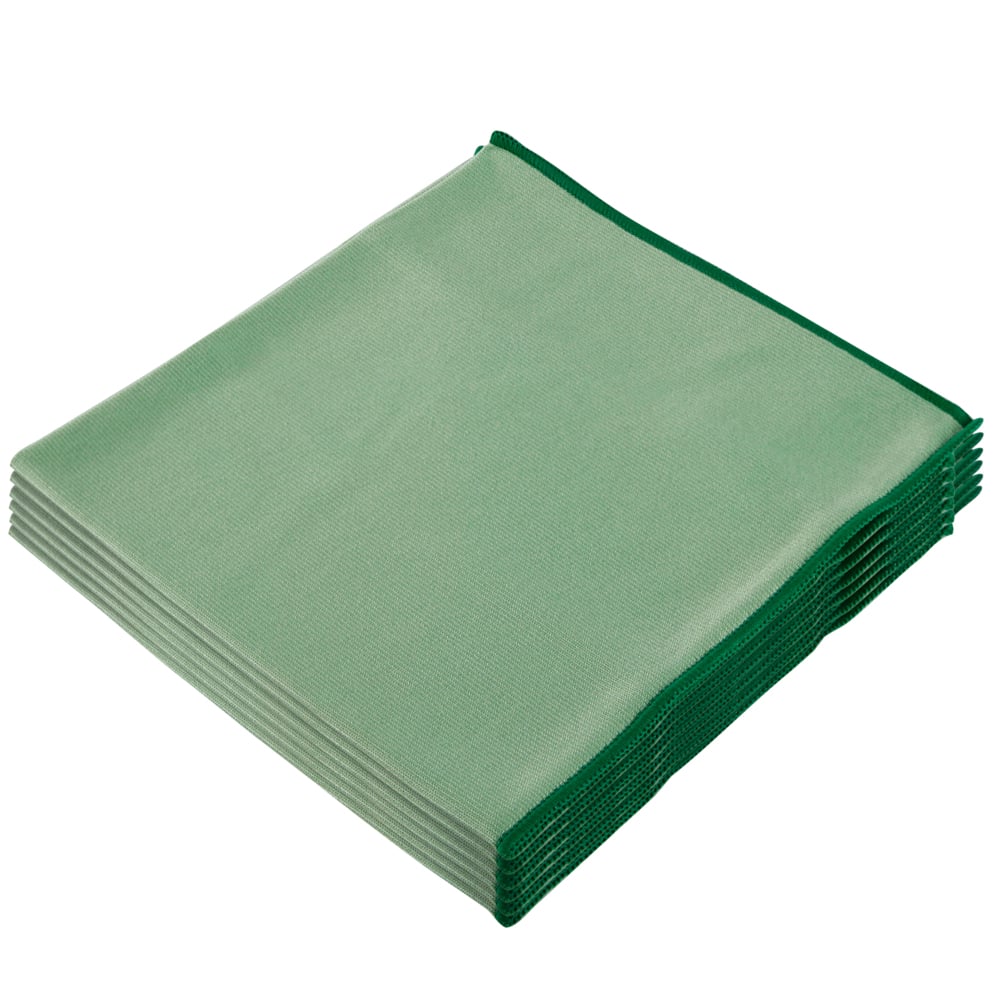 WypAll® Microﬁber Cloths (83630), Reusable, 15.75” x 15.75”, Green (6 Cloths/Pack, 4 Packs/Case, 24 Cloths/Case) - 83630