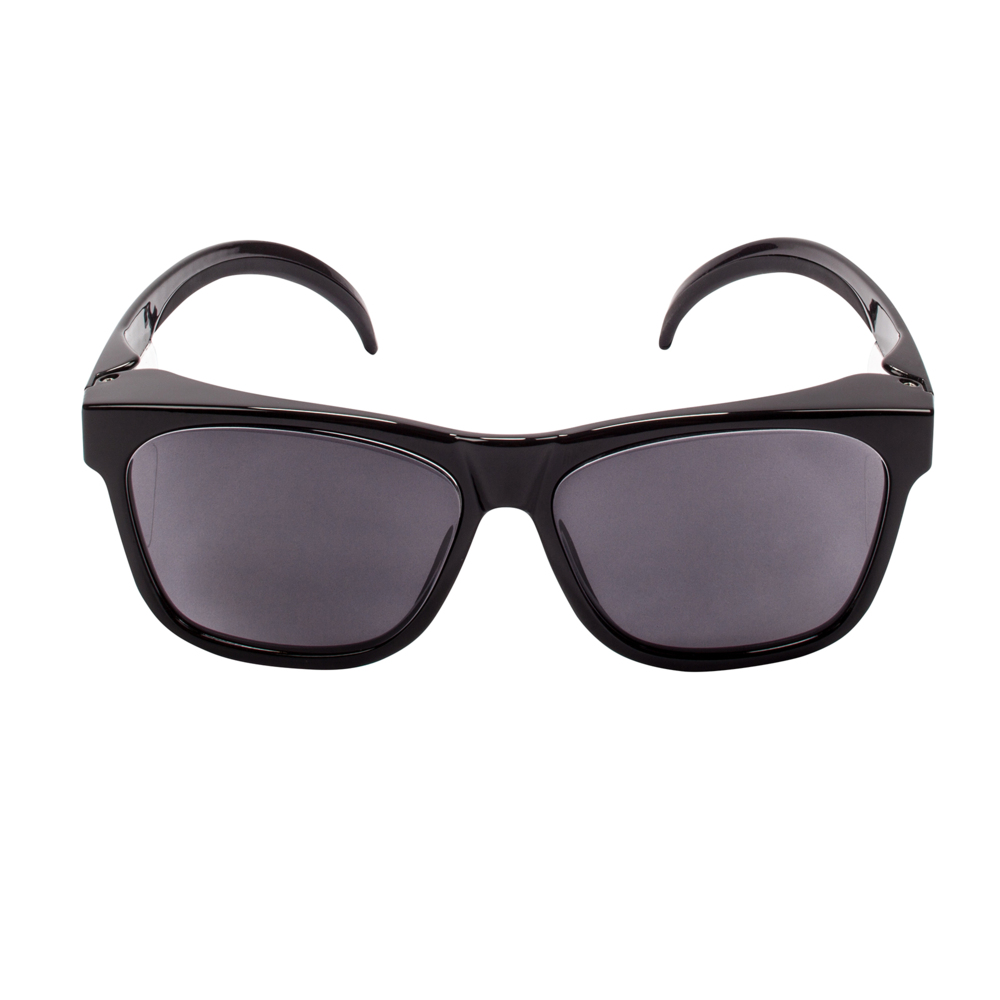KleenGuard™ V30 Maverick™ Safety Glasses (49311), with KleenVision™ Anti-Fog Coating, Smoke Lenses, Black Frame, Unisex Sunglasses for Men and Women (Qty 12) - 49311