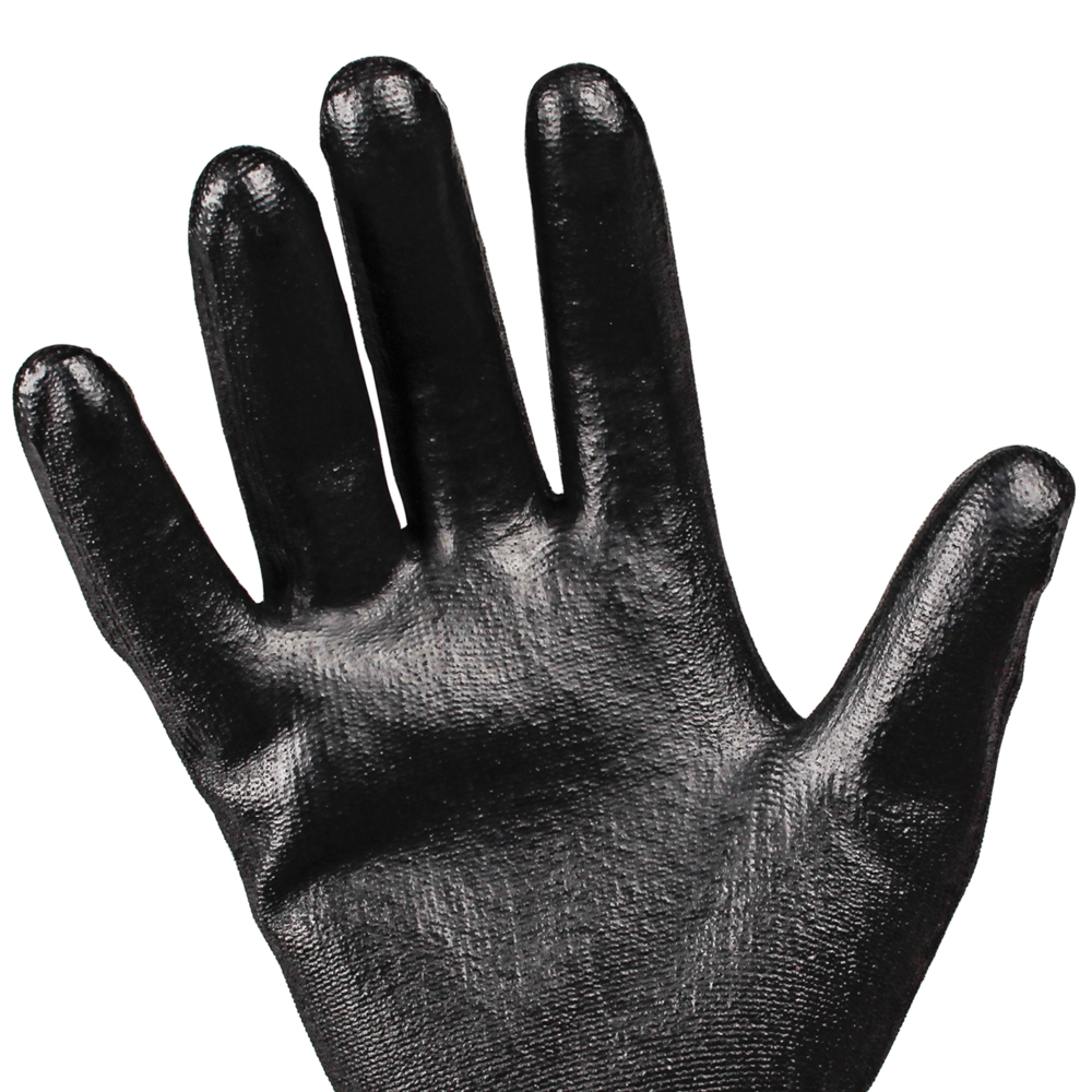 KleenGuard™ G40 Polyurethane Coated Gloves (47102), Thin Mil, Hand-Specific, Black, XS (12 Pairs/Bag, 5 Bags/Case, 60 Pairs/Case) - 47102
