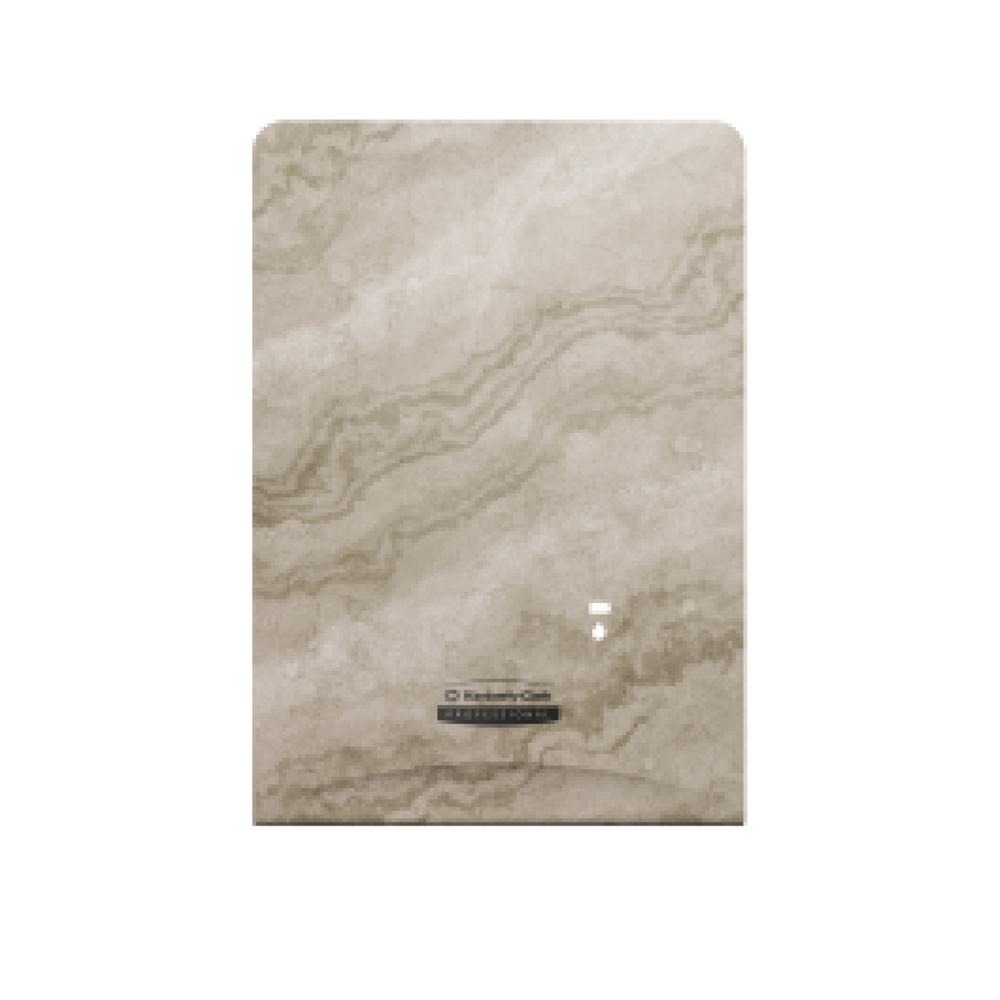 Plaque de revêtement ICON™ de Kimberly-Clark Professional (58794), au motif de marbre chaud, pour distributrice automatique de savon et de désinfectant; une plaque de revêtement par caisse - 58794