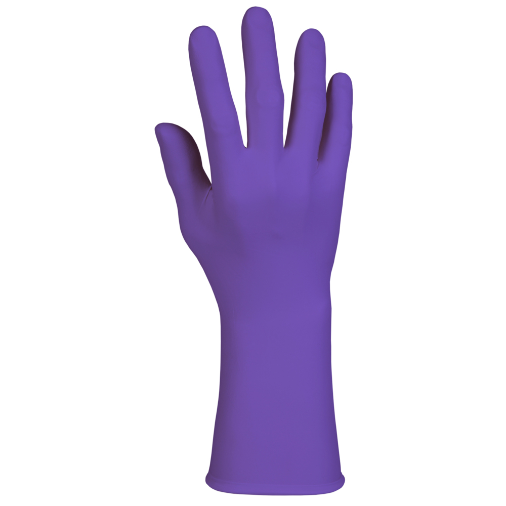Gants d’examen en Kimberly-Clark Purple Nitrile-Xtra-Xtra de Kimberly-Clark (50601), 5,9 mil, ambidextres, 12 po, petits, 50 gants en nitrile/boîte, 10 boîtes/caisse, 500/caisse - 50601
