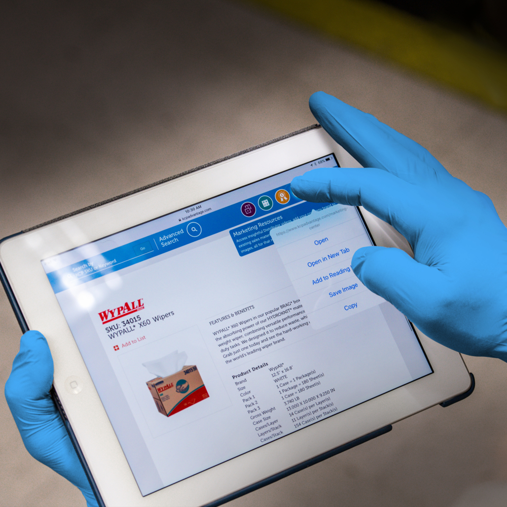 KleenGuard™ G10 2Pro™ Blue Nitrile Gloves (54422), 6 Mil, Ambidextrous, Touchscreen Compatible, M (100 Gloves/Box, 10 Boxes/Case, 1,000 Gloves/Case) - 54422