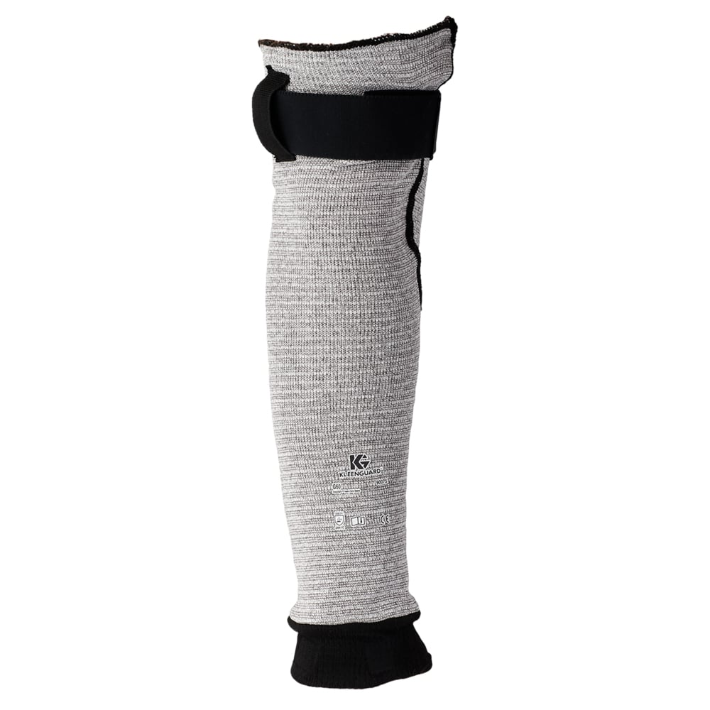 KleenGuard™ G60 Level 5 Cut Resistant Sleeve (90075), Salt & Pepper, Ambidextrous, One Size / Adjustable, 18” Long, 12 / Bag, 2 Bags / Cas - 90075