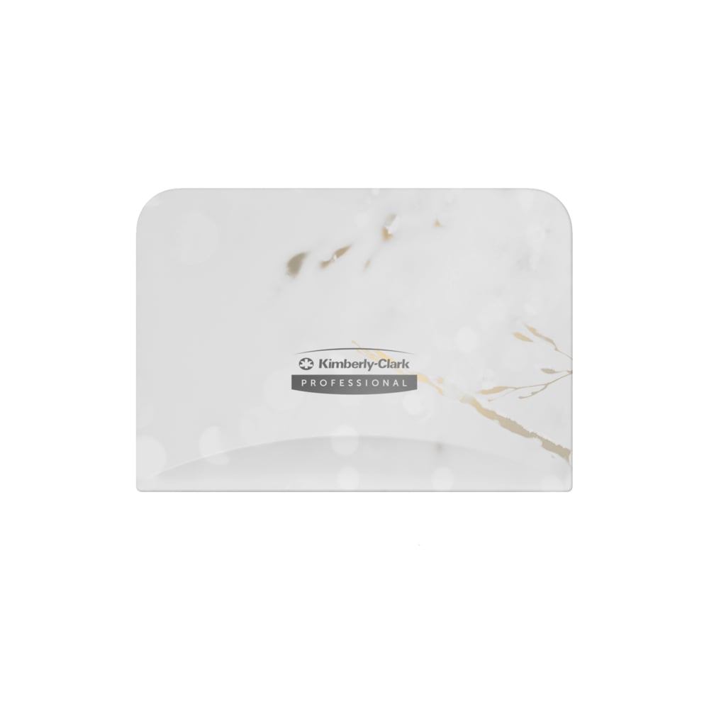 Plaque de revêtement ICON™ de Kimberly-Clark Professional (58821), au motif de fleurs de cerisier, pour distributrice de deux rouleaux verticaux de papier hygiénique en rouleau standard sans mandrin; une plaque de revêtement par caisse - 58821