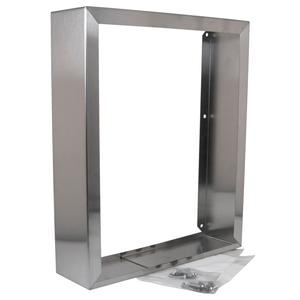 Scott® Pro Stainless Steel Frame for Wall Mounted 31501 Housing (47873), Stainless Steel, 13.5"x 16.125" x 3.938" (Qty 1) - 47873