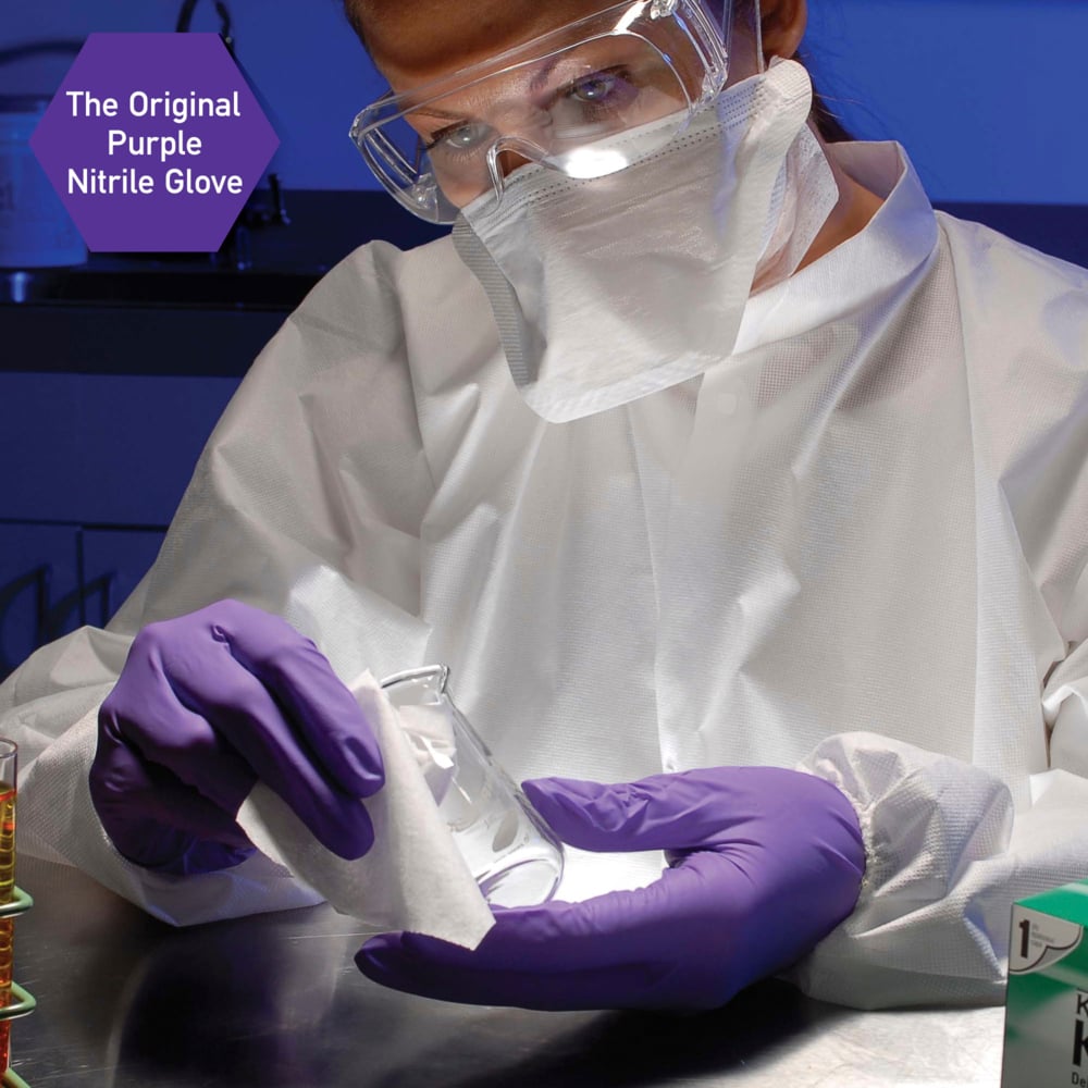 Kimtech™ Sterile Purple Nitrile™  Exam Gloves (55092), 5.9 Mil, AQL 1.0, Ambidextrous, 9.5”, Medium, 50 Pairs / Box, 4 Boxes / Case, 200 Pairs / Case;Kimberly-Clark™ Purple Nitrile™  Sterile Exam Gloves (55092), 5.9 Mil, AQL 1.0, Ambidextrous, 9.5”, Medium, 50 Pairs / Box, 4 Boxes / Case, 200 Pairs / Case - 55092