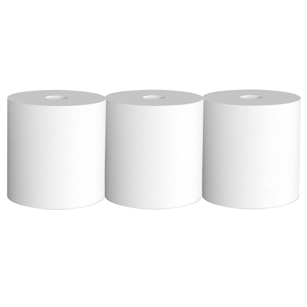 WypAll® GeneralClean™ L20 Medium Cleaning Cloths (47758), Center-Pull Roll, White (550 Sheets/Roll, 3 Rolls/Case, 1,650 Sheets/Case) - 47758