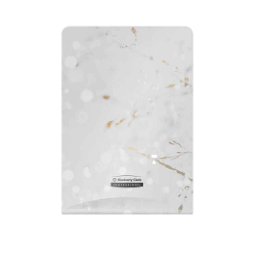 Plaque de revêtement ICON™ de Kimberly-Clark Professional (58824), au motif de fleurs de cerisier, pour distributrice automatique de savon et de désinfectant; une plaque de revêtement par caisse - 58824
