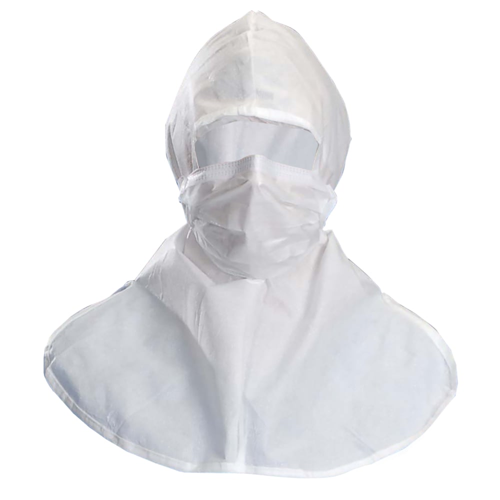 Kimtech™ A5 Sterile Cleanroom Hood (88807), White, Universal Size, 100 / Case - 88807