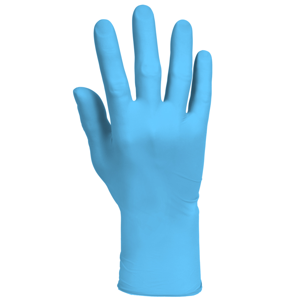 KleenGuard™ G10 Comfort Plus™ Blue Nitrile Gloves (54189), 4 Mil, Ambidextrous, Touchscreen Compatible, XL (100 Gloves/Box, 10 Boxes/Case, 1,000 Gloves/Case) - 54189