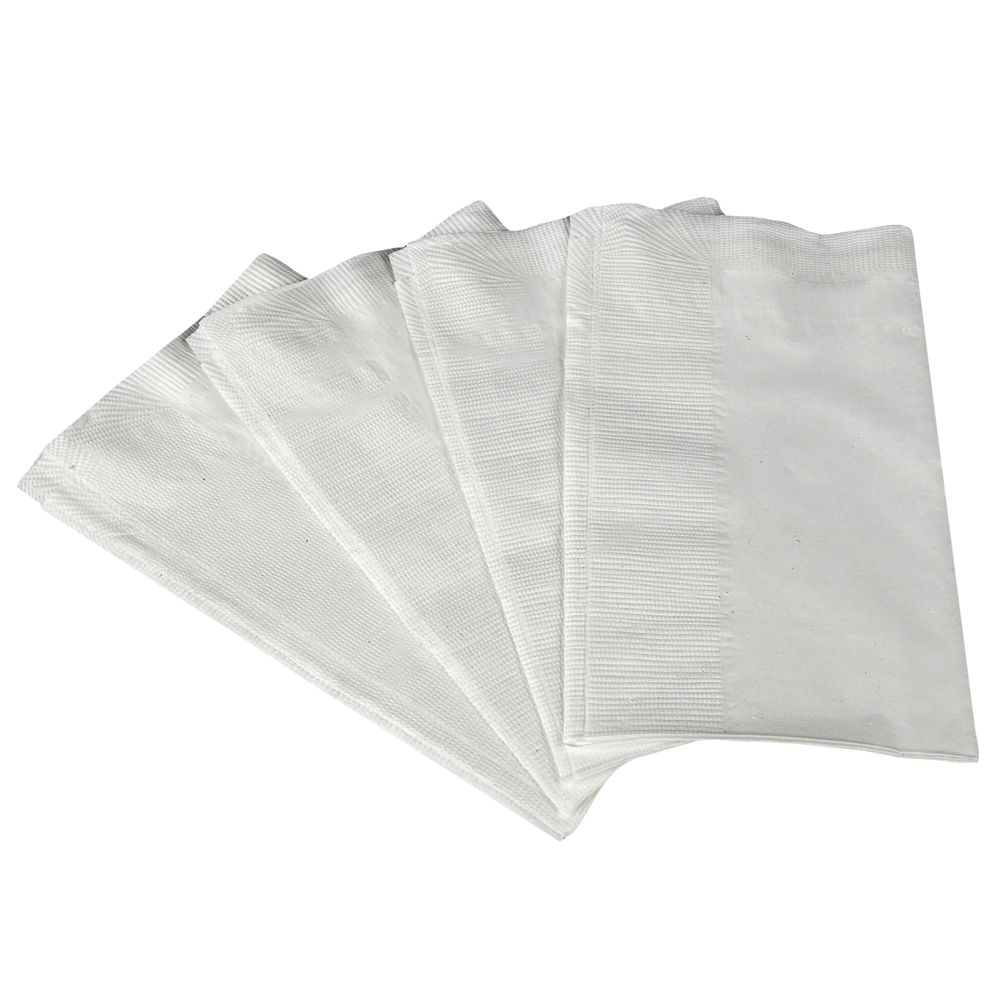 Scott® Dinner Paper Napkins (98200), Disposable, White, 1/8 Fold, 2-Ply, 10 Packs of 300 Beverage Napkins (3,000 / Case) - 98200