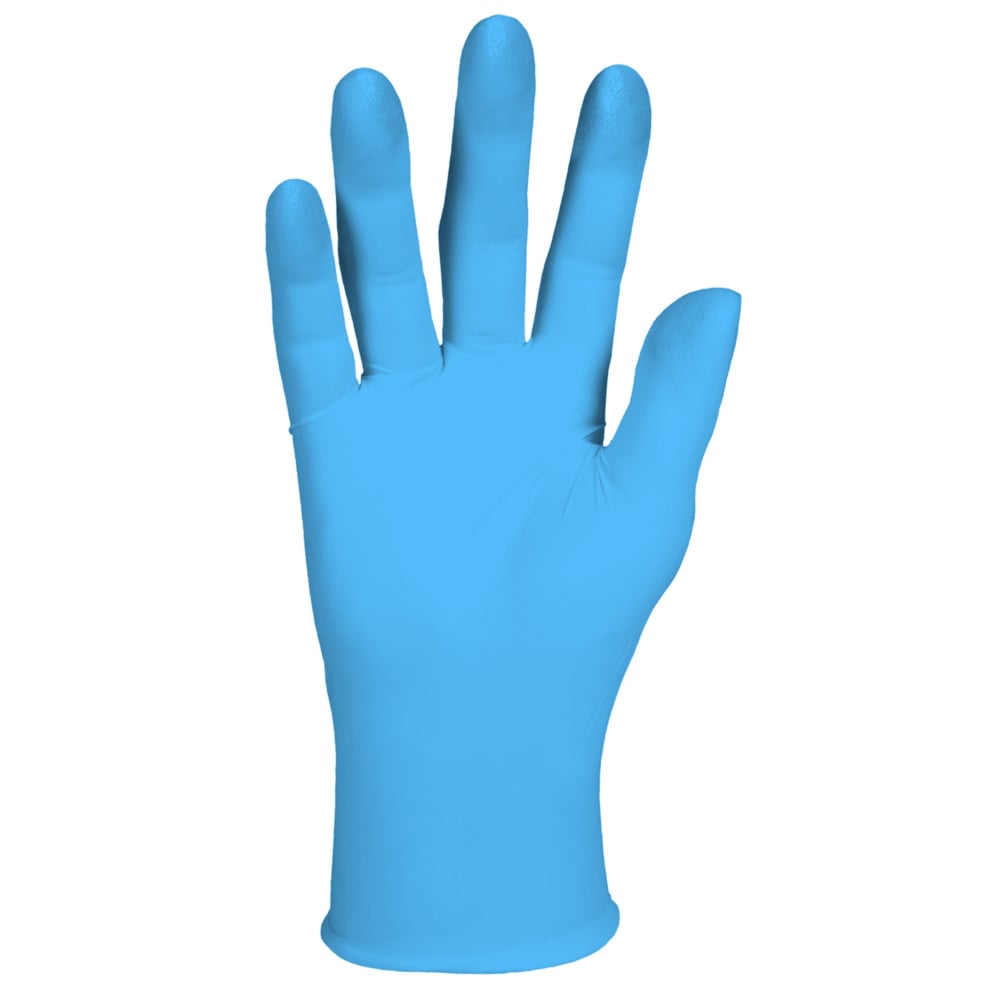 KleenGuard™ G10 Flex™ Blue Nitrile Gloves (54331), 3 Mil, Ambidextrous, Touchscreen Compatible, XS (100 Gloves/Box, 10 Boxes/Case, 1,000 Gloves/Case) - 54331