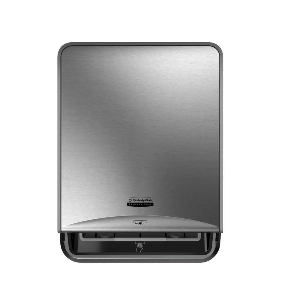 Kimberly-Clark Professional™ ICON™ Automatic Roll Towel Recessed Dispenser Housing without Trim Panel (53706), Stainless Steel, Module Sold Seperately (Qty 1) - 53706