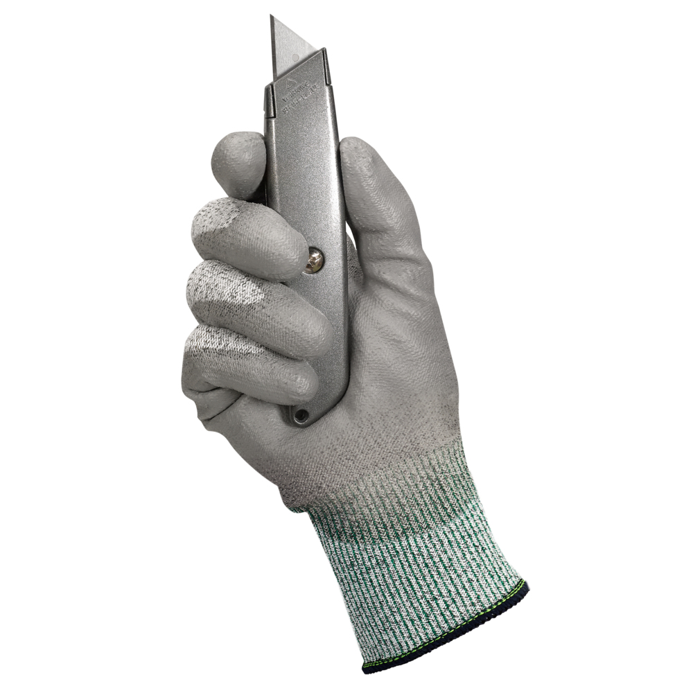 KleenGuard™ G60 Level 3 Economy Cut Resistant Gloves (47103), Grey & Salt & Pepper, X-Small, 12 Pairs / Bag, 1 Bag - 47103