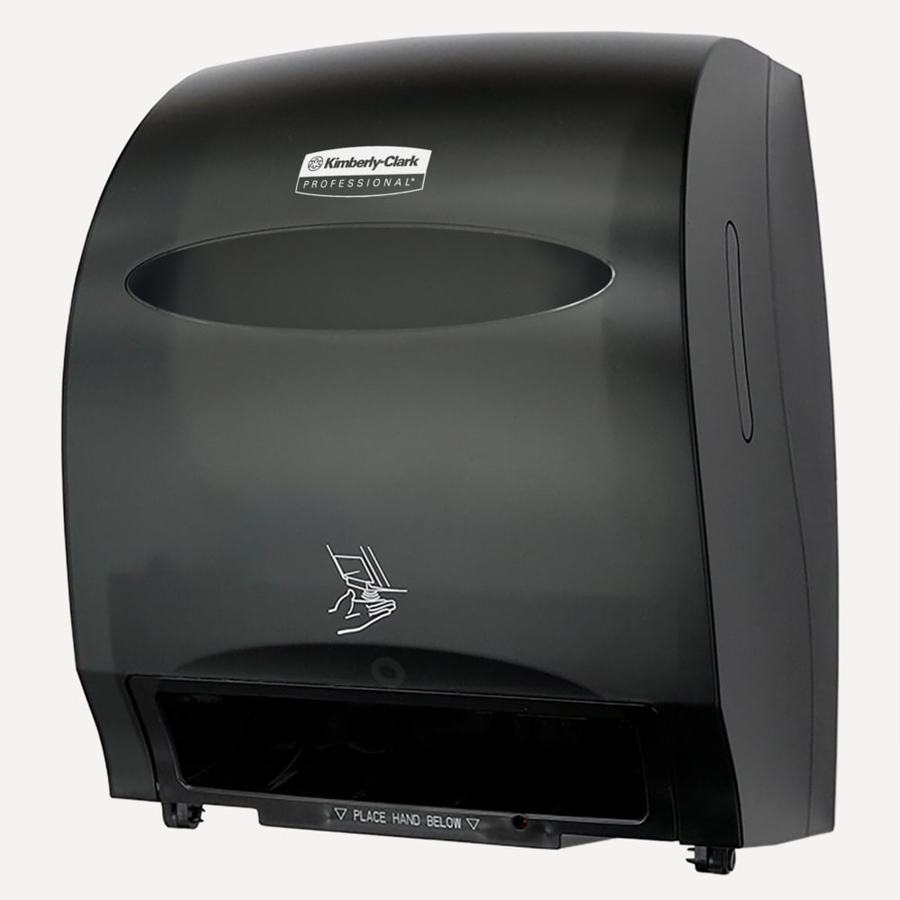 Kimberly-Clark Professional™ Automatic Hard Roll Towel Dispenser (48857), Smoke (Black), 12.70" x 15.76" x 9.57" (Qty 1) - 48857