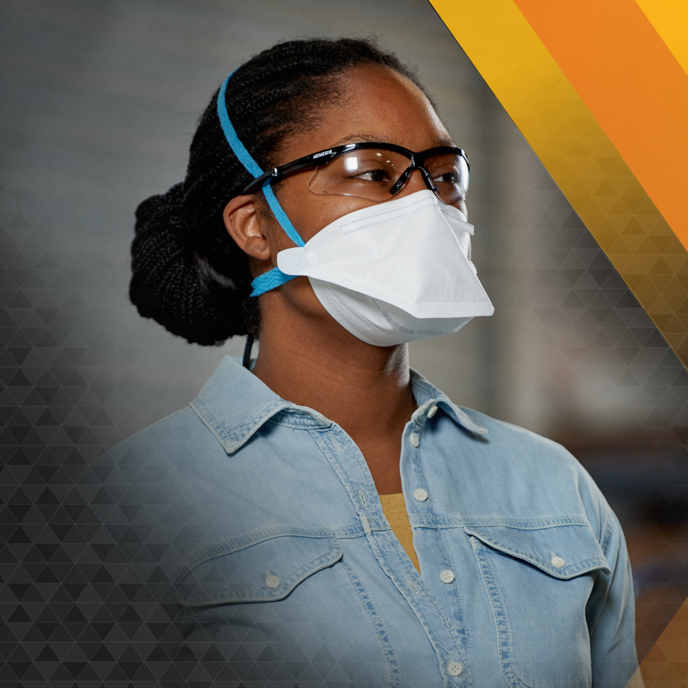 KleenGuard™ N95 Particulate Respirator: Pouch Style (54065), NIOSH-Approved, Made in USA, Small Size, 20 Respirators/Carton, 12 Cartons/Case, 240 Respirators/Case - 54065