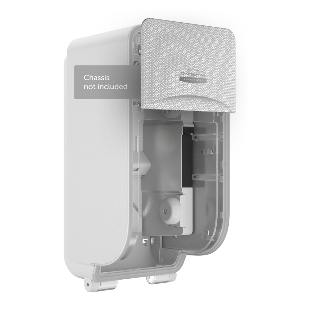 Kimberly-Clark Professional™ ICON™ Faceplate (58761), Silver Mosaic Design, for Coreless Standard Roll Vertical Toilet Paper Dispensers 2 Roll (Qty 1) - 58761