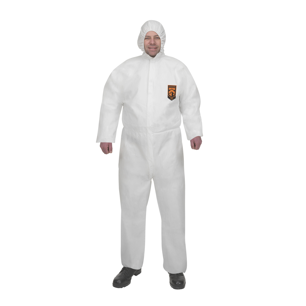 KleenGuard® A30 Liquid & Particle Protection Hooded Coveralls 98001 - PPE - 25 X White, S, Disposable Coveralls - 98001