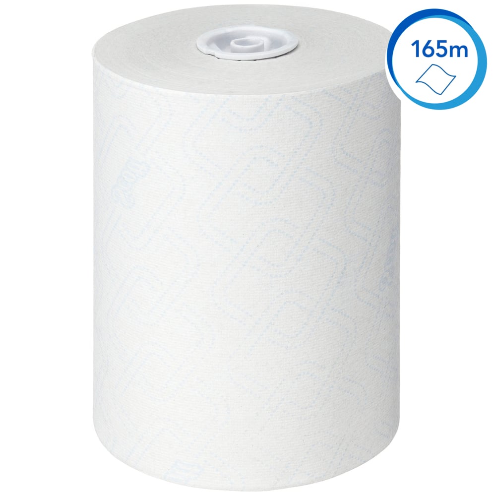 Essuie-mains roulés Scott® Control™ Slimroll™ 6623 – Essuie-mains en papier jetables – 6 rouleaux d'essuie-mains en papier x 165 m d'essuie-mains en papier blancs (990 m au total) - 6623