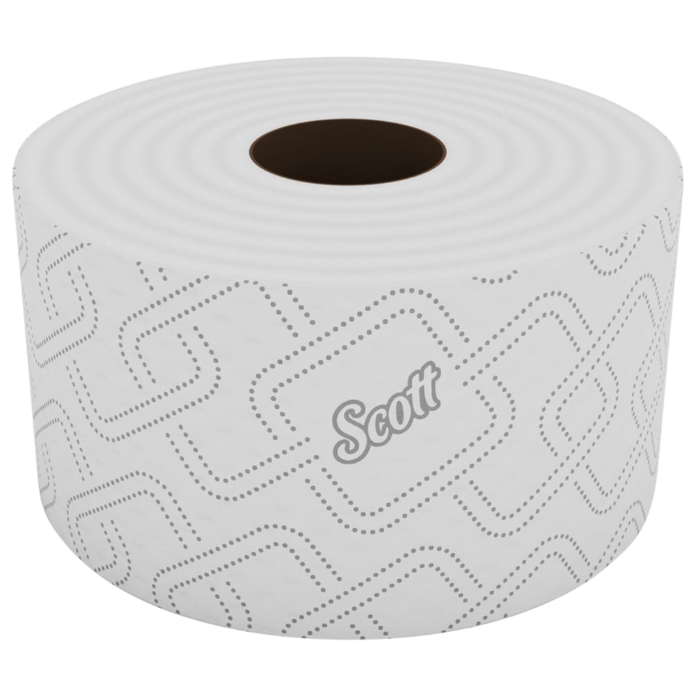 Scott® Control™ Twin Toilet Tissue 8595 - 2 Ply Toilet Paper Centrefeed Rolls - 6 Toilet Rolls x 833 White, Embossed Bath Tissue Sheets (4,998 Total) - 8595