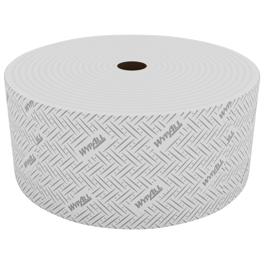 WypAll® L10 Large Roll Wipers 7391 - Jumbo Roll Wiping Paper - 1 Large Roll x 2,895 White Cleaning Wipes (1,100m Total) - 7391