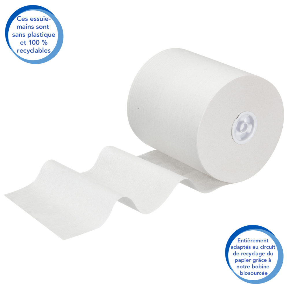 Essuie-mains roulés Scott® Control™ 6699 – Essuie-mains en papier jetables 2 épaisseurs – 6 rouleaux d'essuie-mains en papier x 200 m d'essuie-mains en papier blanc (1 200 m au total) - 6699