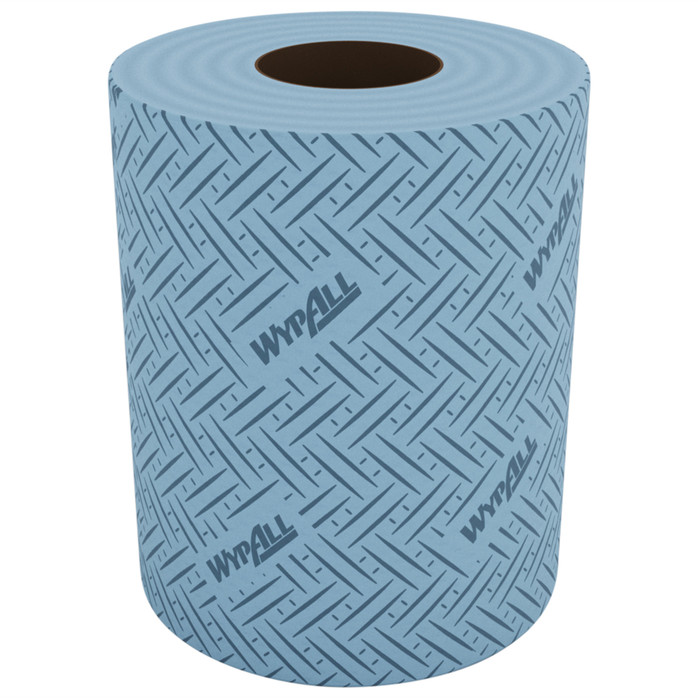WypAll® L10 Reach™ Wipers 6226 - Centrefeed Blue Roll for Reach™ Dispenser - 6 Centrefeed Rolls x 430 Blue Cleaning Wipes (2,580 Total) - 6226