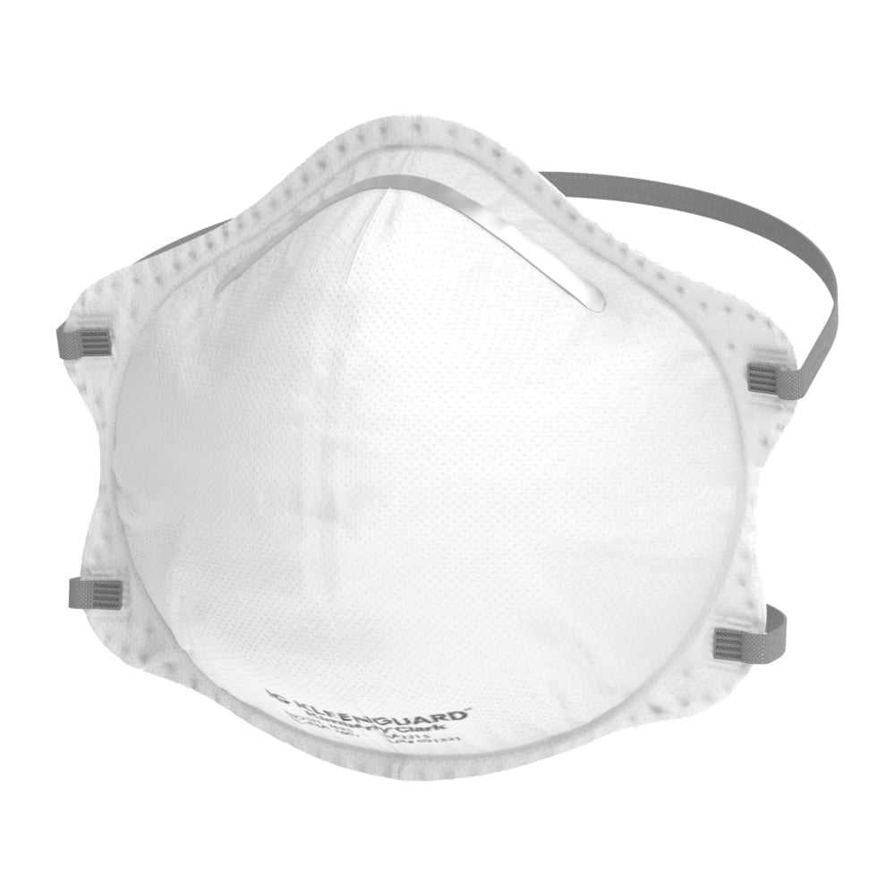 KleenGuard™ 3300 Series N95 Particulate Respirator (54625), RA3315 Molded Cup Style, NIOSH-Approved, Regular Fit, White (20 Respirators/Box, 12 Boxes/Case, 240 Respirators/Case) - 54625