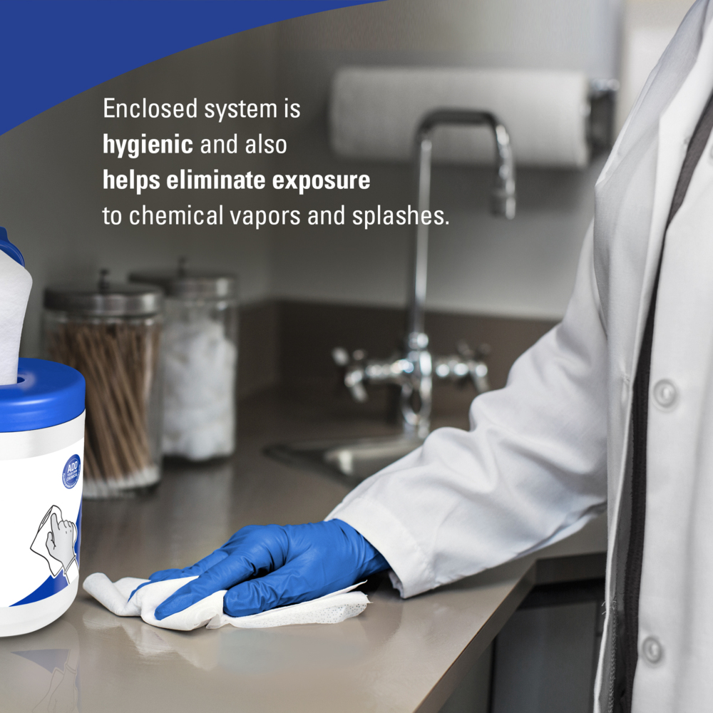 Essuie-tout pour désinfectants, assainisseurs et solvants WypAll® Critical Clean, système d’essuyage humide personnalisable WetTaskMC (77320), 12 rouleaux/caisse, 55 feuilles/rouleau, 660 feuilles/caisse, contenant compris;Essuie-tout pour désinfectants, assainisseurs et solvants WypAll® Critical Clean, système d’essuyage humide personnalisable WetTask™  (77320), 12 rouleaux/caisse, 55 feuilles/rouleau, 660 feuilles/caisse, contenant compris  - 77320