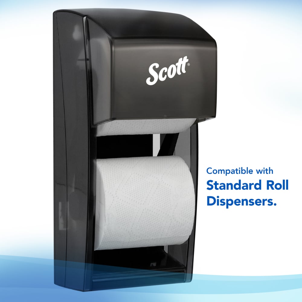Scott® Professional Standard Roll Bathroom Tissue (05102), White, 80 Rolls / Case, 1,210 Sheets / Roll, 96,800 Sheets / Case - 05102