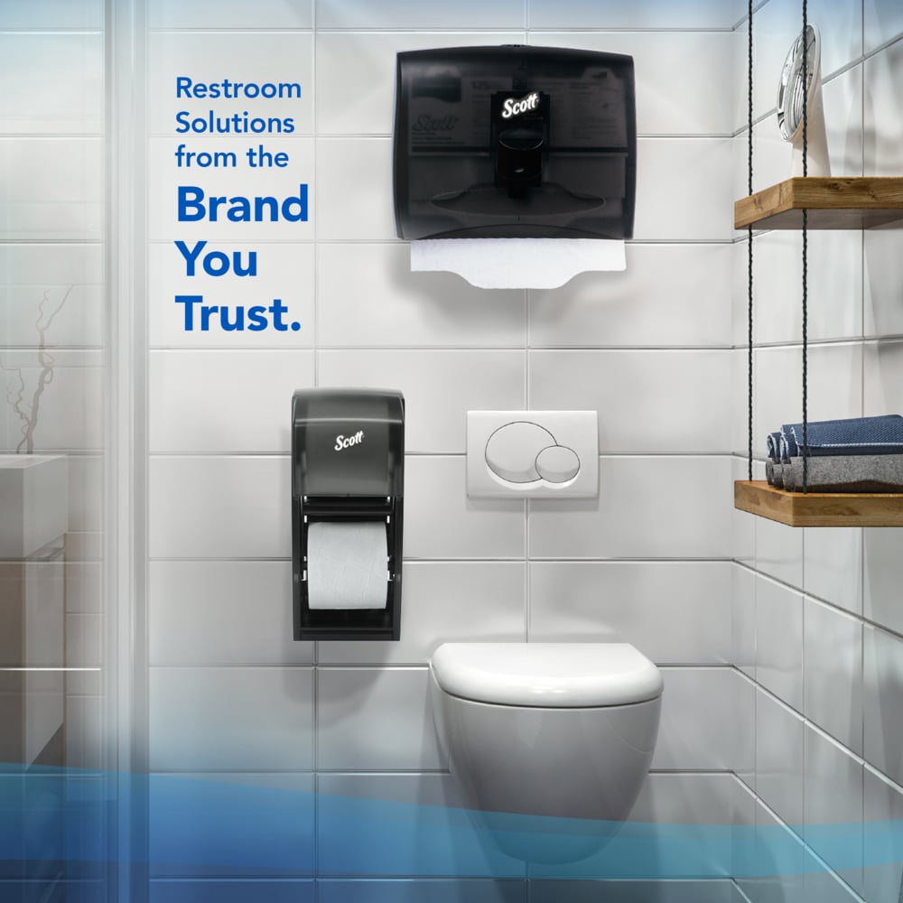 Scott® Professional Standard Roll Toilet Paper (05102), White (1,210 Sheets/Roll, 80 Rolls/Case, 96,800 Sheets/Case) - 05102