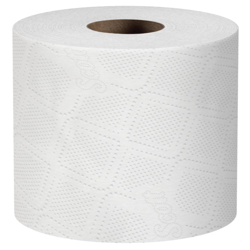 Papier hygiénique en vrac pour les entreprises Scott Essential Professional (05102), rouleaux standard emballés individuellement, 1 épaisseur, blanc, 80 rouleaux/caisse, 1 210 feuilles/rouleau - 05102