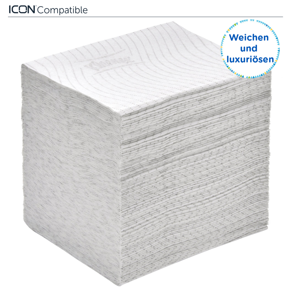 Kleenex® gevouwen wc papier 8408 - 2-laags toiletpapier in bulkverpakking - 36 pakken x 200 vellen toiletpapier (7200 vellen) - 8408