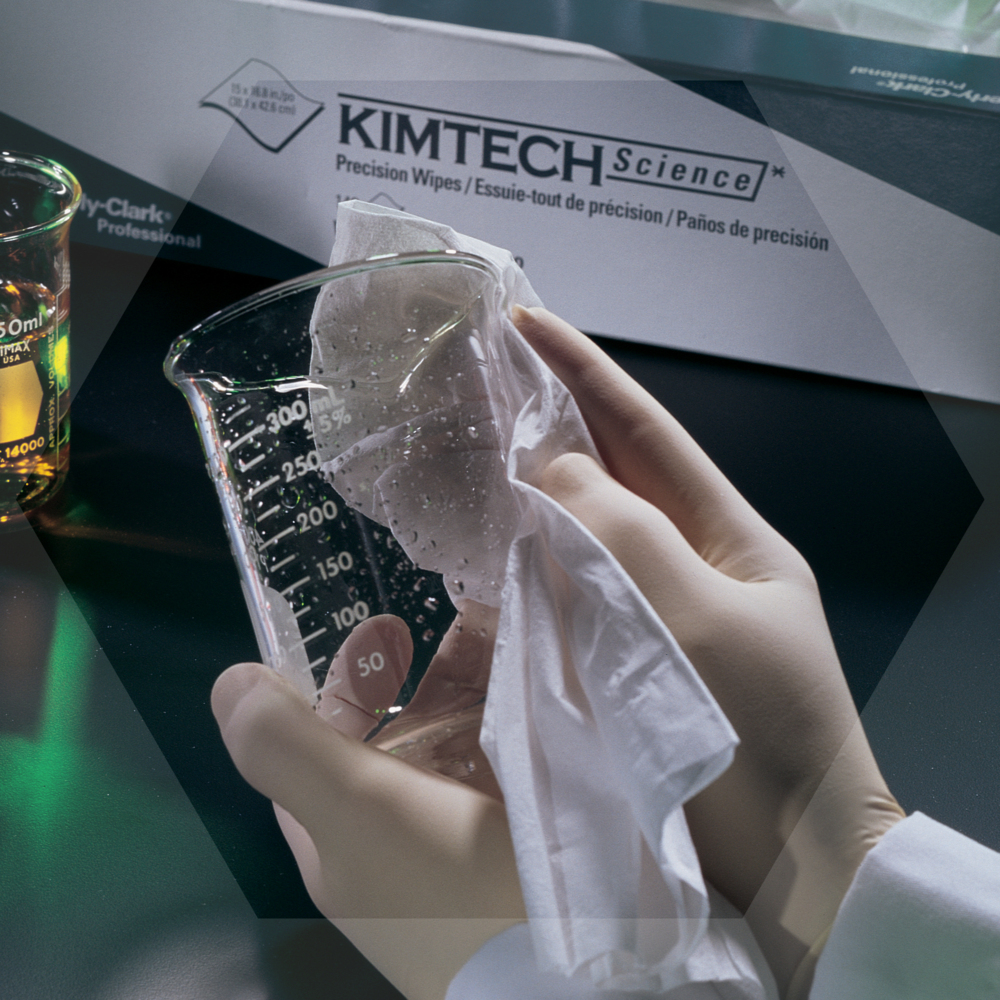 Kimtech™ Science Precision Wipes (75512), White, 15 Pop-Up Boxes / Case, 198 Sheets / Box, 2,970 Sheets / Case - 75512