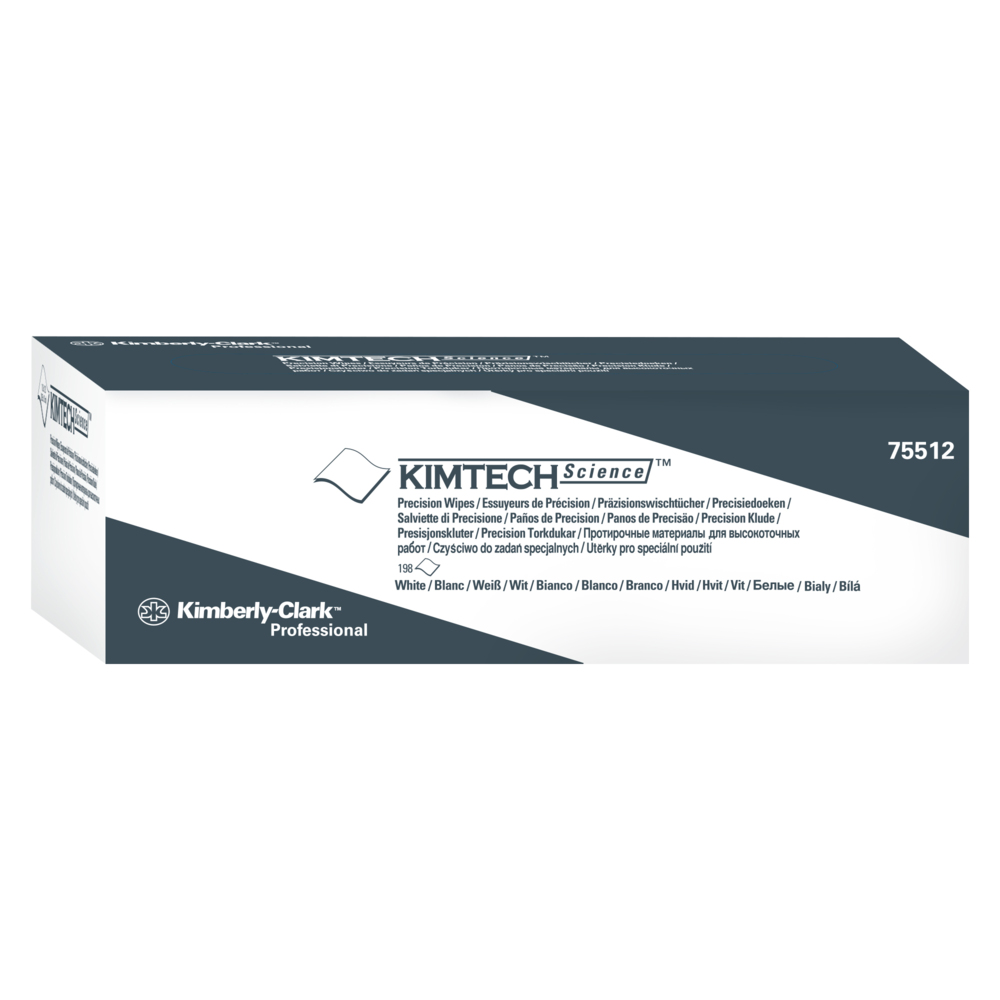 Kimtech™ Science Precision Wipes (75512), White, 15 Pop-Up Boxes / Case, 198 Sheets / Box, 2,970 Sheets / Case - 75512