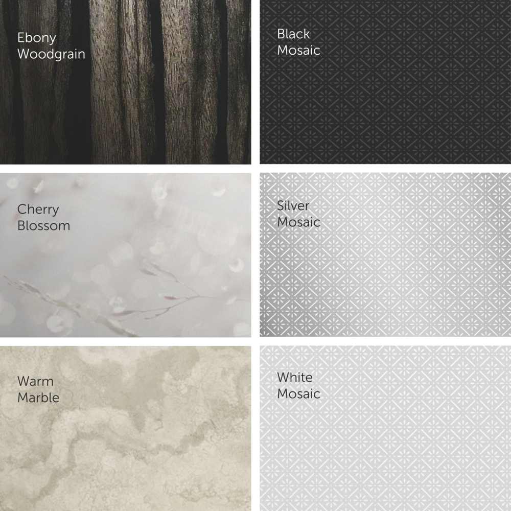 Kimberly-Clark Professional™ ICON™-Blende (58829) im Design „Kirschblüte“, für Spender für Einzelblatt-Toilettenpapier; 1 Blende pro Karton - 58829
