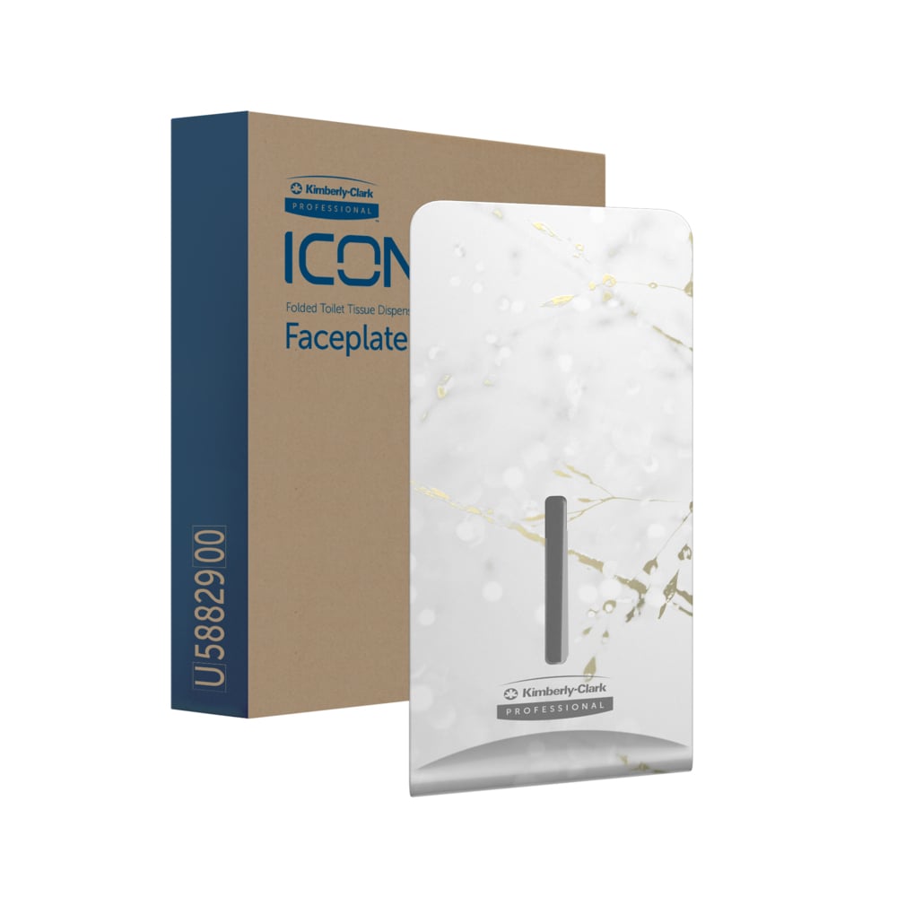 Façade Kimberly-Clark Professional™ ICON™ (58829), Fleurs de Cerisier, pour distributeur de papier toilette plié ; 1 façade par carton - 58829