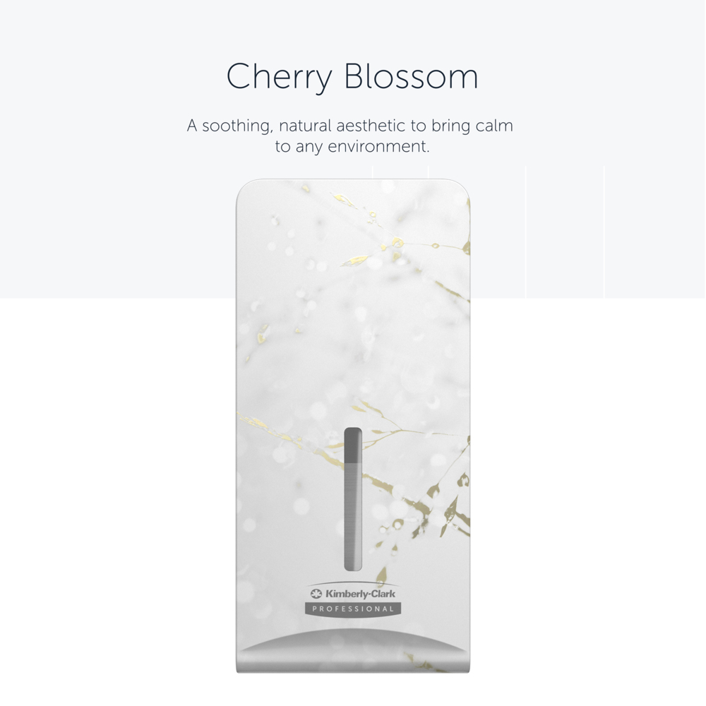 Façade Kimberly-Clark Professional™ ICON™ (58829), Fleurs de Cerisier, pour distributeur de papier toilette plié ; 1 façade par colis - 58829