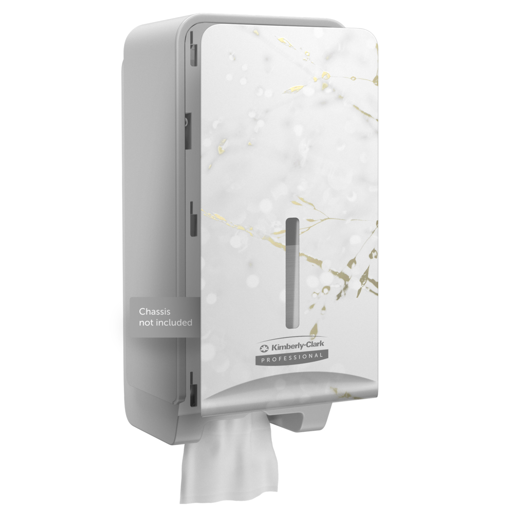 Kimberly-Clark Professional™ ICON™-Blende (58829) im Design „Kirschblüte“, für Spender für Einzelblatt-Toilettenpapier; 1 Blende pro Karton - 58829