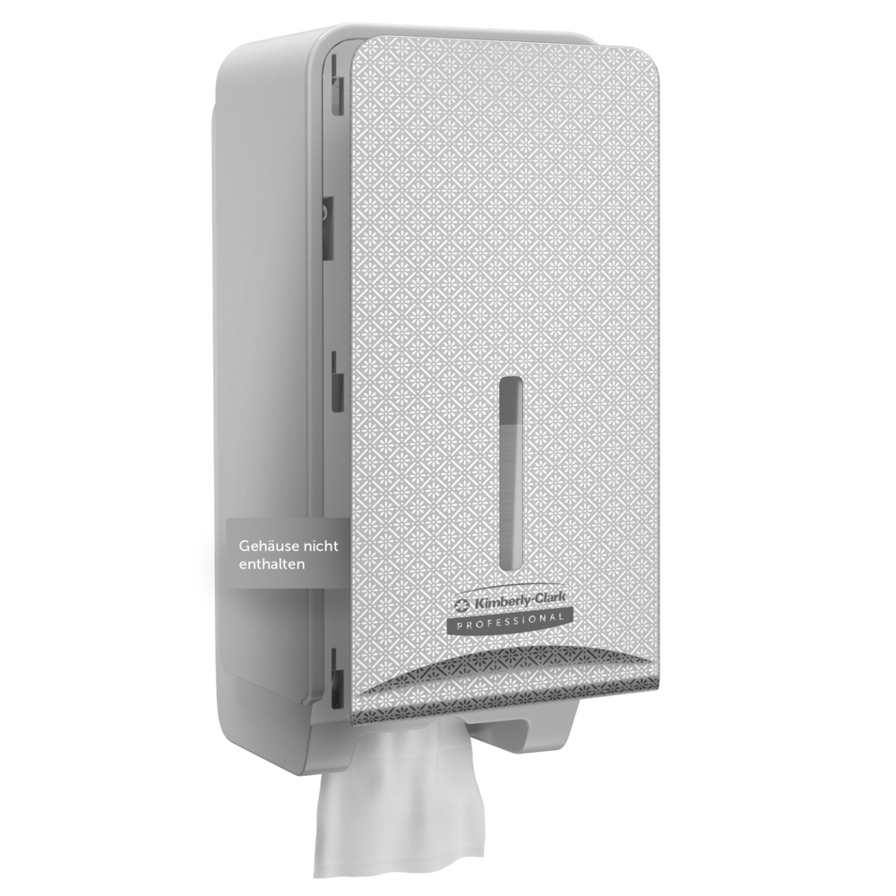 Façade Kimberly-Clark Professional™ ICON™ (58769), Mosaïque Argentée, pour distributeur de papier toilette plié ; 1 façade par colis - 58769