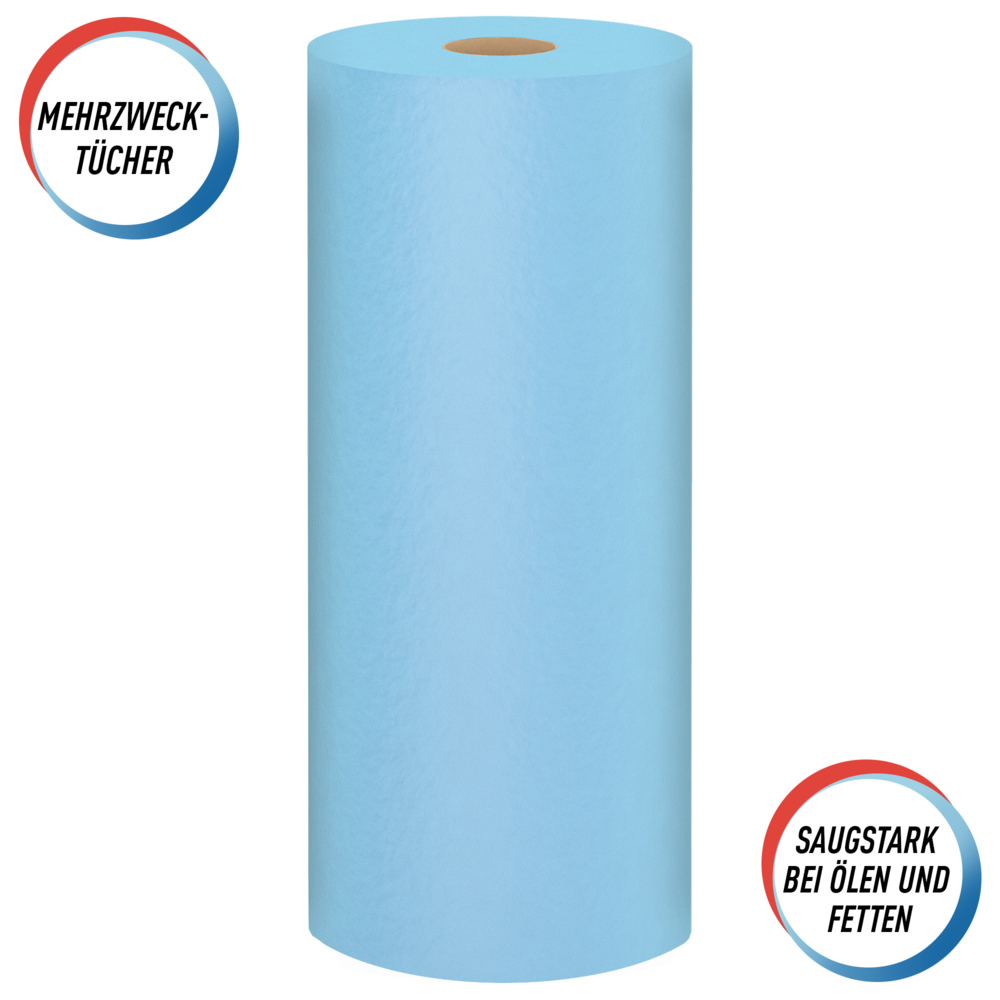 Essuie-mains Scott® Shop Towels Original 75143 - Essuie-mains bleus pour essuyage intensif - 10 paquets de 3 rouleaux bleus de 55 essuie-mains jetables (total de 1 650 essuie-mains) - 75143