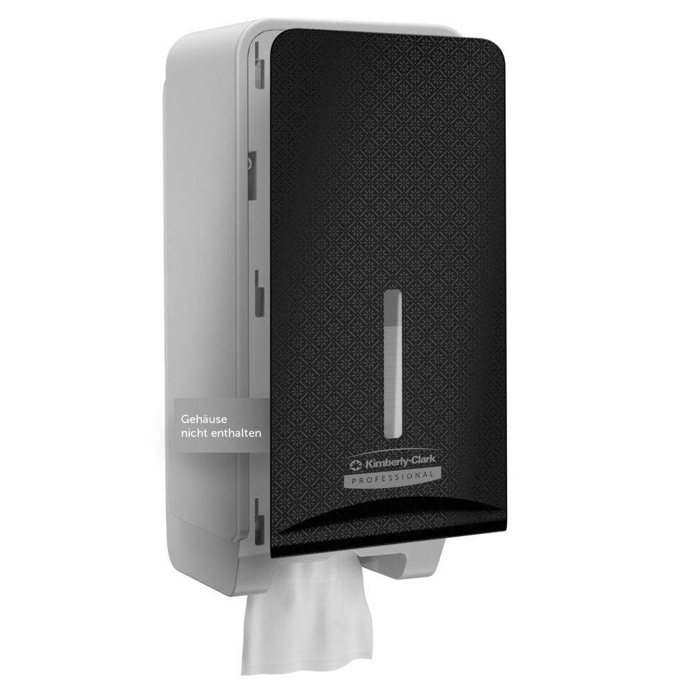 Façade Kimberly-Clark Professional™ ICON™ (58789), Mosaïque Noire, pour distributeur de papier toilette plié ; 1 façade par colis - 58789