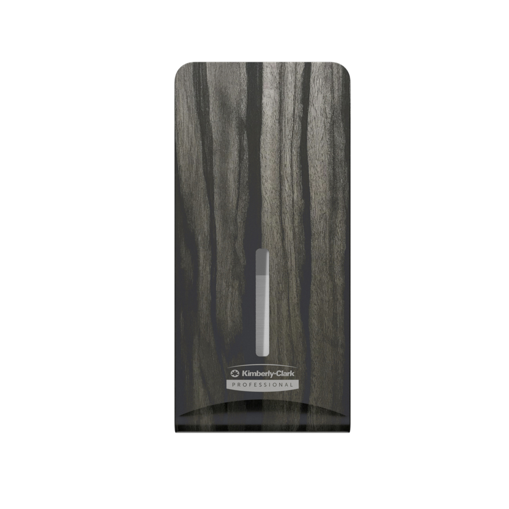 Façade Kimberly-Clark Professional™ ICON™ (58839), Bois d'Ébène, pour distributeur de papier toilette plié ; 1 façade par colis - 58839