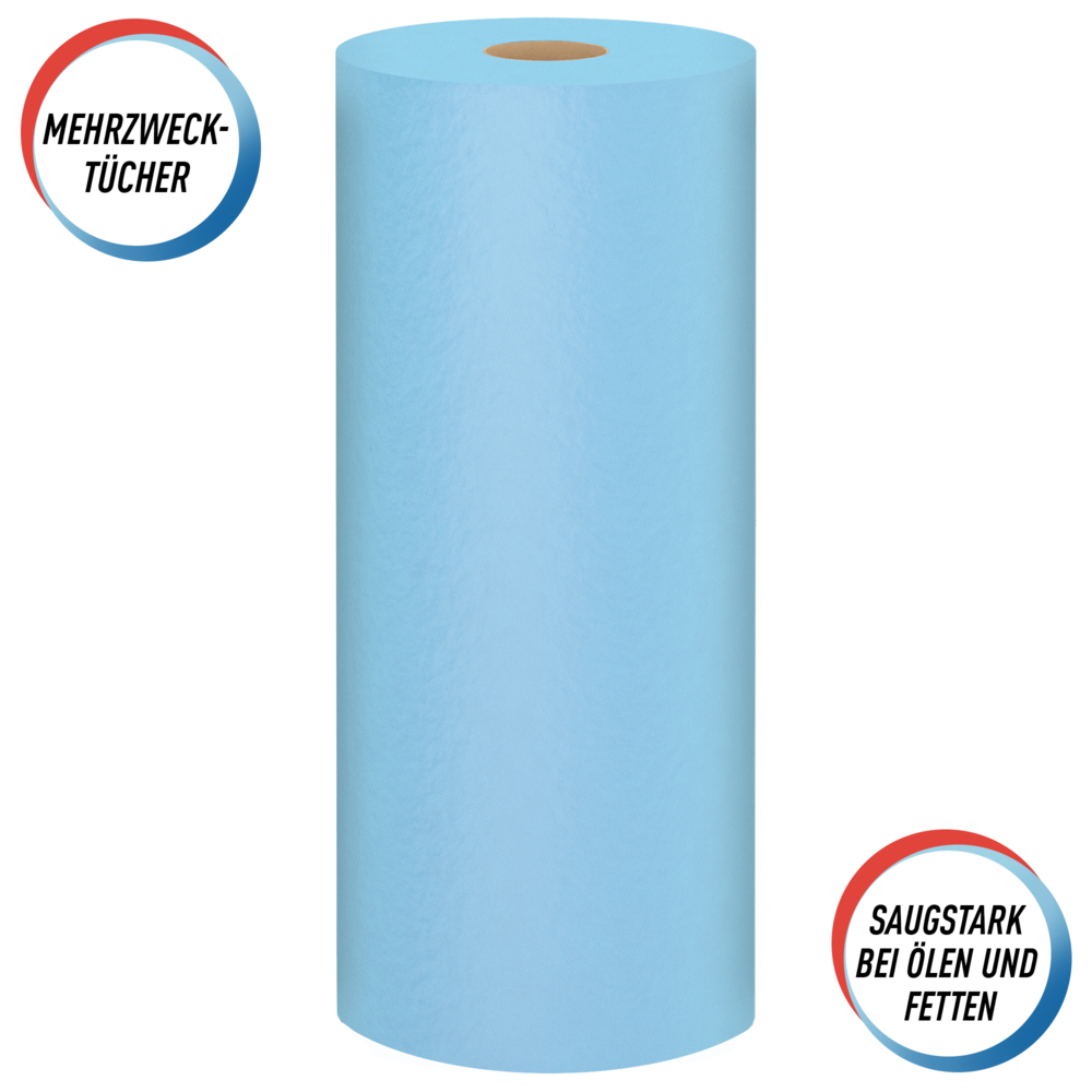 Essuie-mains Scott® Shop Towels Original 75130 - Essuie-mains bleus pour essuyage intensif - 30 paquets de 1 rouleau bleu de 55 essuie-mains jetables (total de 1 650 essuie-mains) - 75130