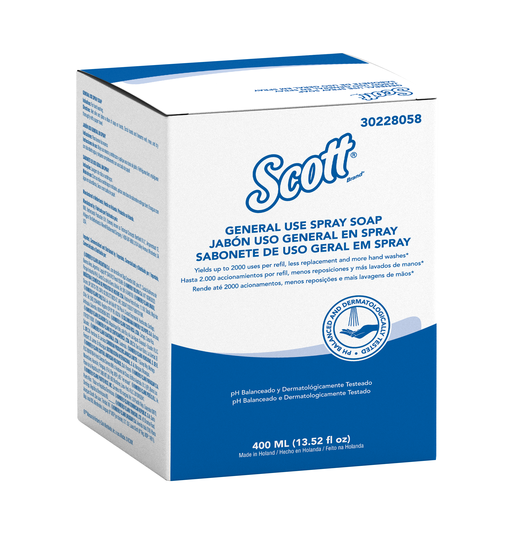 Scott® Essential™ Jabón en Spray 30228058 - 6 x 400 ml (2400 ml Total) - S050463953